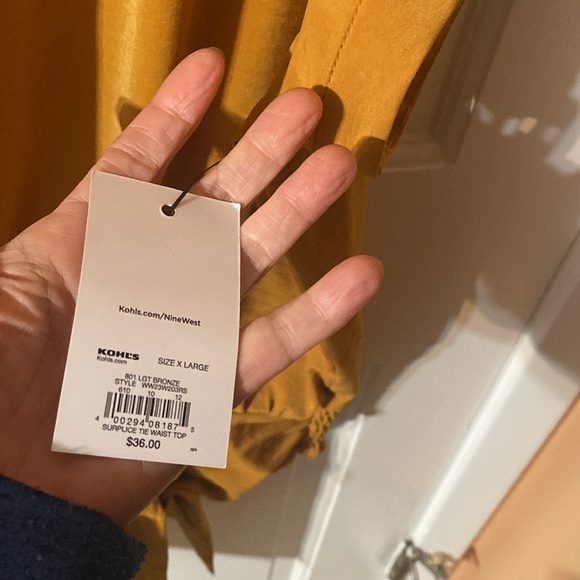 Mustard drop waist top - Picture 5 of 10